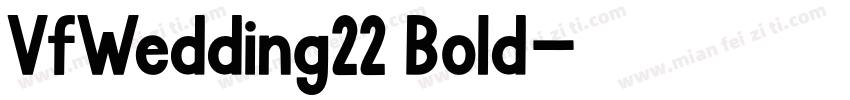 VfWedding22 Bold字体转换